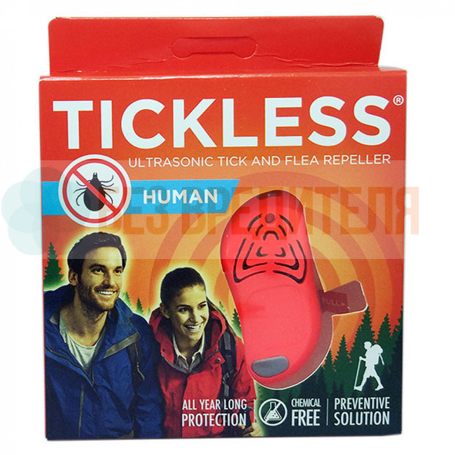 Отпугиватель клещей Tickless Human красный